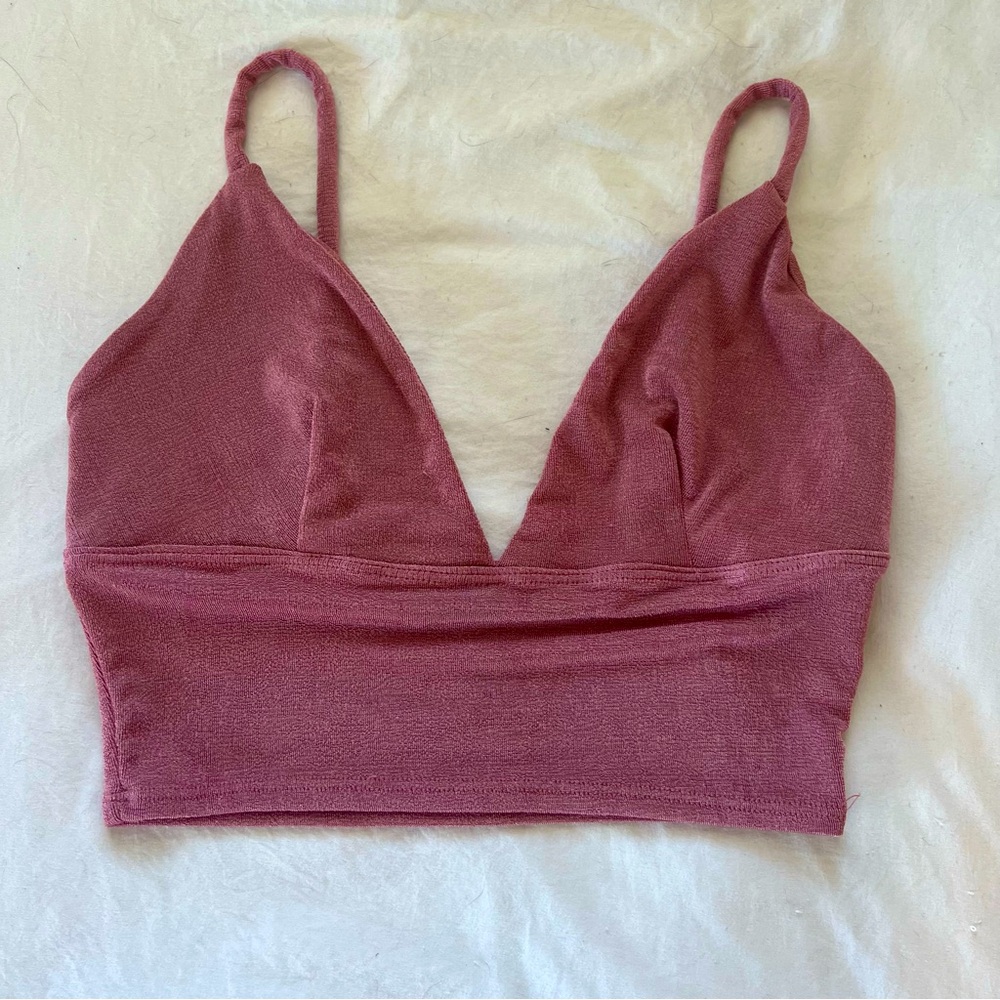 Womens Pink Cropped Urban Outfitters Top Size Small